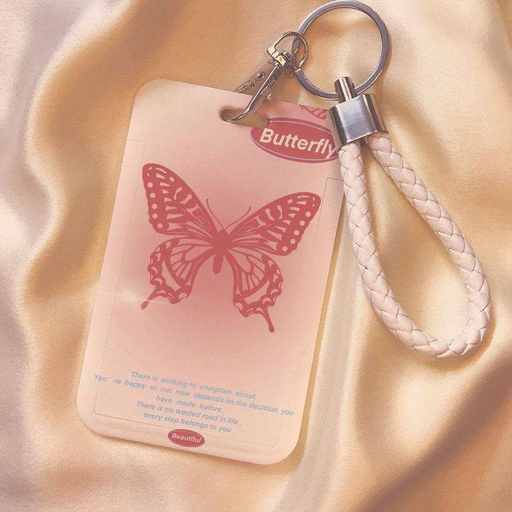 Чехол с мультяшным принтом, идентификационная бирка, чехол для рабочей карты с эластичным ремешком на запястье, держатель для бейджа, чехол для деловой карты доступа