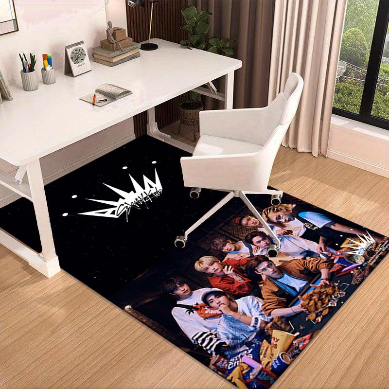 K-pop Group Performance Carpet, Chair Rug,Rug for Office Bedroom living rooms, Doormat decor Fan Gift Christmas Gift