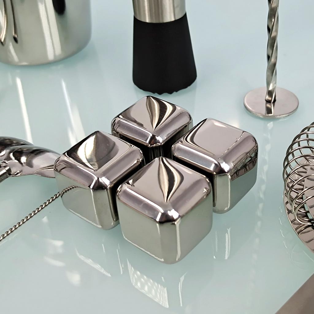 Набор бармена из нержавеющей стали, 22 предмета, шейкер для коктейлей, дозатор, мерный стакан, инструмент для бармена