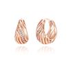 ELLE Jewelry 14K Cubic Pebble Earrings (Gold Pin) ELGPEE465
