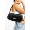 Women's Baguette Lined Snap Closure Handbag And Shoulder Bag