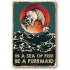 Русалка Ретро Металлические Оловянные Вывески Какой Чудесный Мир Алюминиевый Знак Винтаж Настенный Декор Ретро Плакат для Баров Ресторанов Кафе