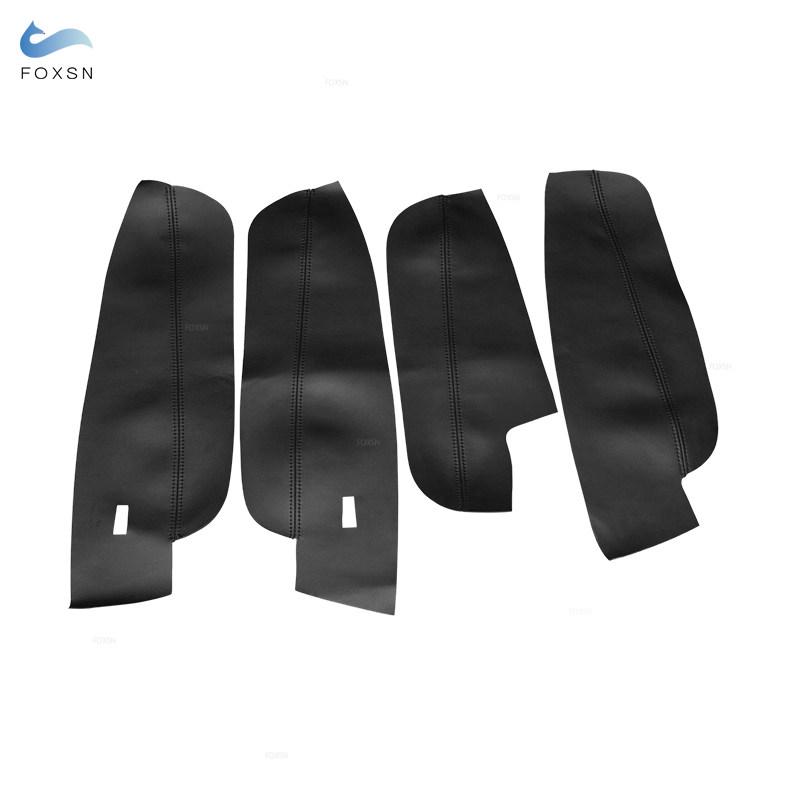 Для VW Tiguan 2017 2018 4 шт. автомобильные аксессуары внутренняя дверная ручка подлокотник панель микрофибра кожаный чехол защитный