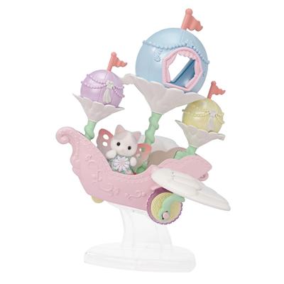 Аттракцион в парке развлечений Sylvanian Families [Дирижабль Yumeiro в небе] Сертификация F-40 ST Mark Возраст 3+ Игрушечный кукольный домик Sylvanian Families EPOCH