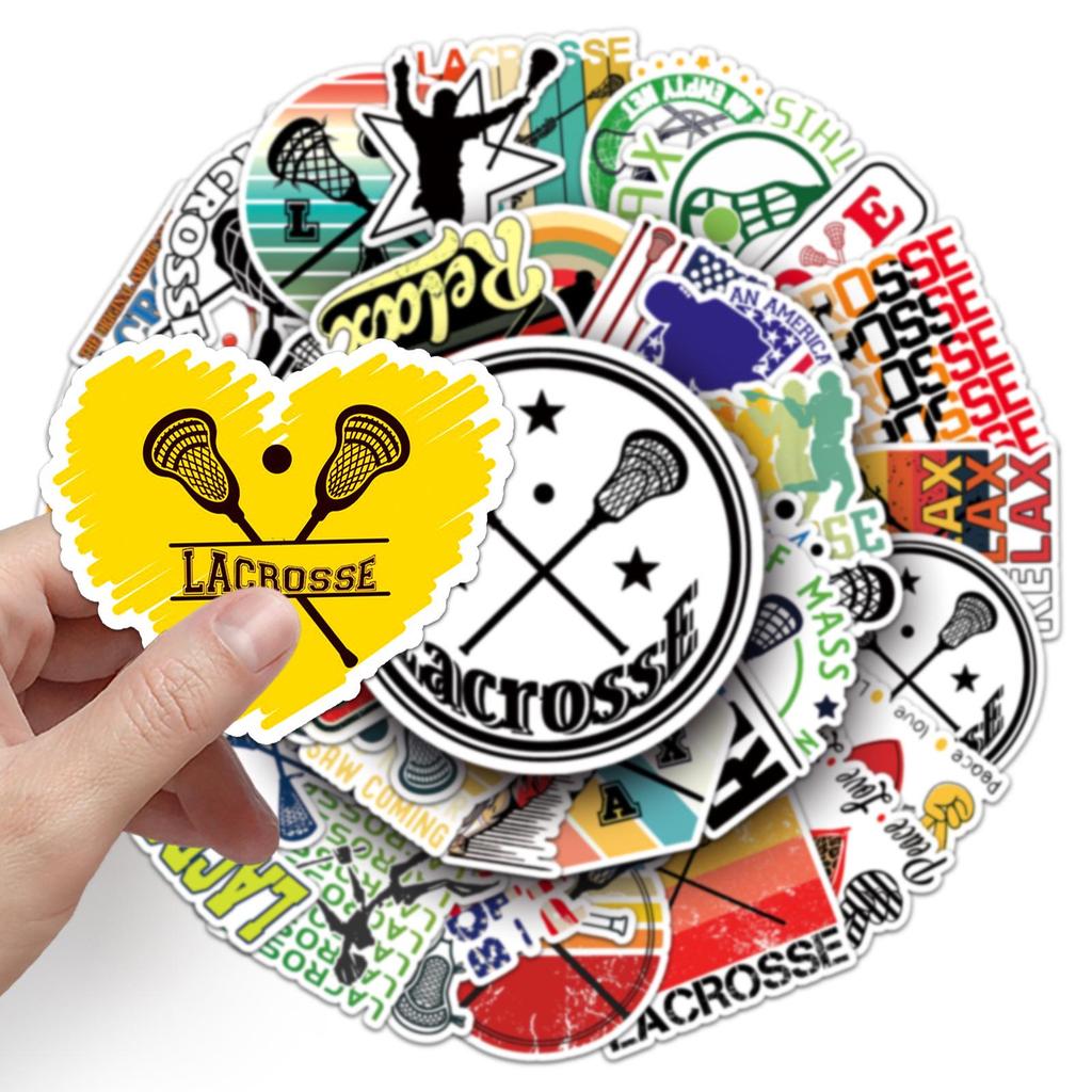 50 Персонализированных Хоккейных Граффити Наклеек для Скейтбордов, Чехлов для Телефонов и Багажа - Водонепроницаемый Спортивный Декор