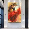 Abstract Ballerina Dancing Girl Wall Art Oil Painting Printed On Canvas Scandinavian Picture for Living Room Gallery Decoration No Frame