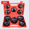 10pcs Cap Type Oil Filter Removal Oil Filter Wrench Fuel Filter Tool