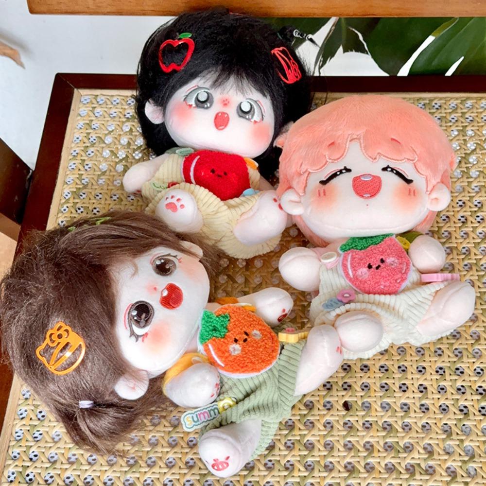 Прочная одежда для куклы Лабубу, вельветовый комбинезон с фруктами, аксессуары для куклы Лабубу 20 см