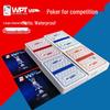 Официальные водонепроницаемые ПВХ игральные карты WPT Texas Hold'em, Крупный шрифт, Защита от сгибания, Матовое покрытие