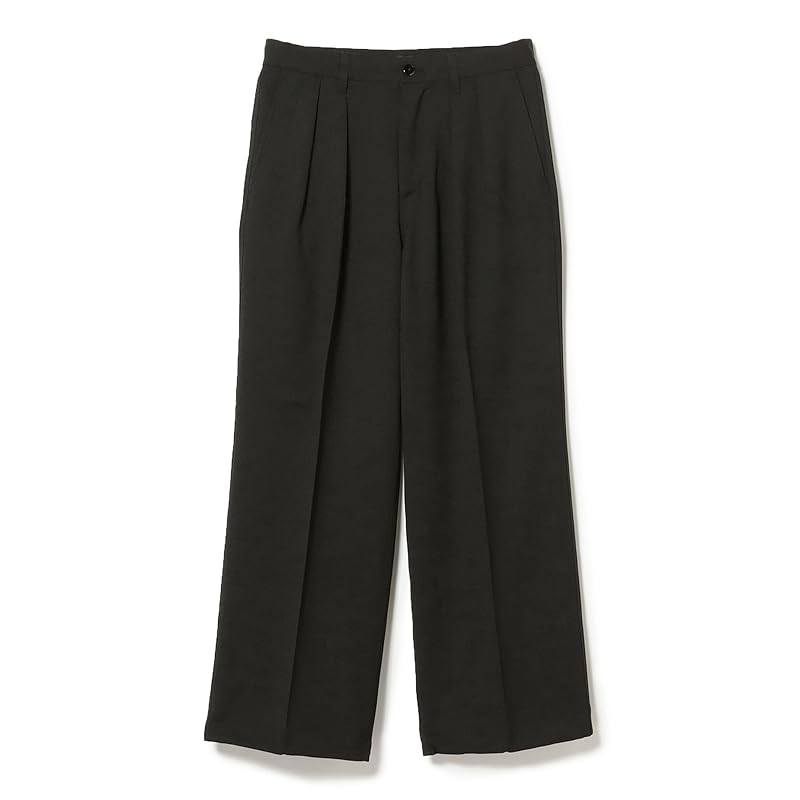 [Beams] Pants 2 Pleats Wide Slacks Men's BLACK L 11230581120