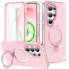 For Samsung Galaxy S26/S26 Ultra/S26 Plus Magnetic Full Body Shockproof Case Built-in Screen Protector Invisible Stand Clear