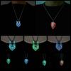 Zinc Zinc Alloy Luminous Pendant Necklace Animal Hip Hop Neck Chains Simple Halloween Necklace  Gifts