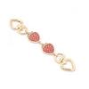 Purse Chain Strap Extender Strawberry Shape Bag Extension Chain Metal Bag Chain Strap Extender DIY Replacement Chains