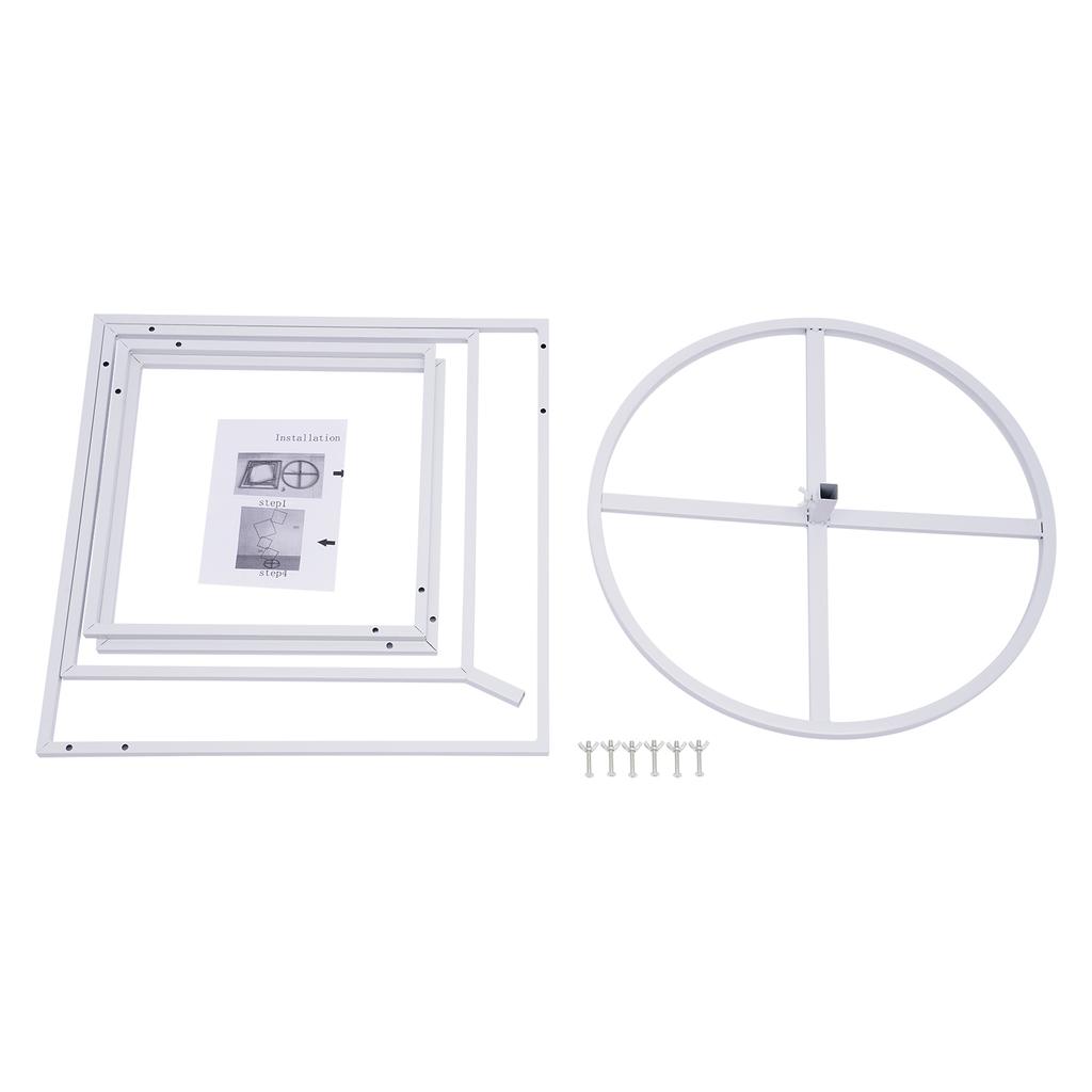 Modern White Iron Wedding Arch Stand 6.27FT, Square Backdrop for Wedding Party Garden Decor, Plant Trellis