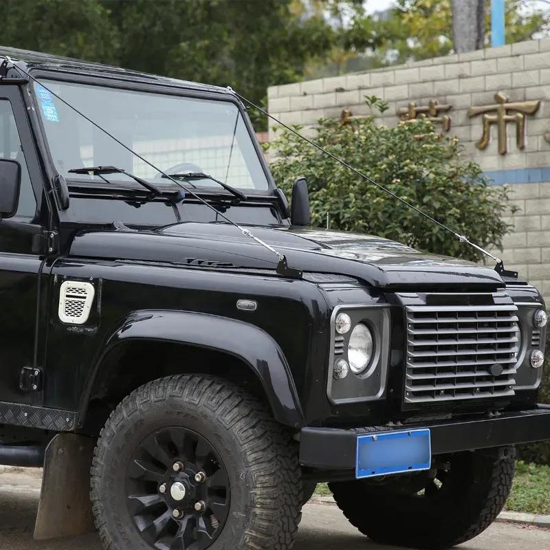 Для Land Rover Defender 90 110 130 2004-18 Автомобиль Через Джунгли Защита Капота Защелка Замок Устранение Препятствий Веревка Аксессуары