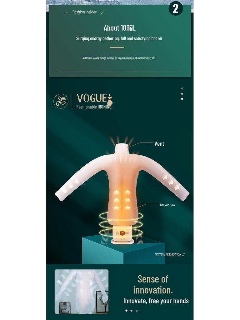 Автоматический надувной манекен для глажки, отпаривания и сушки с вариантами вилок EU/US/UK