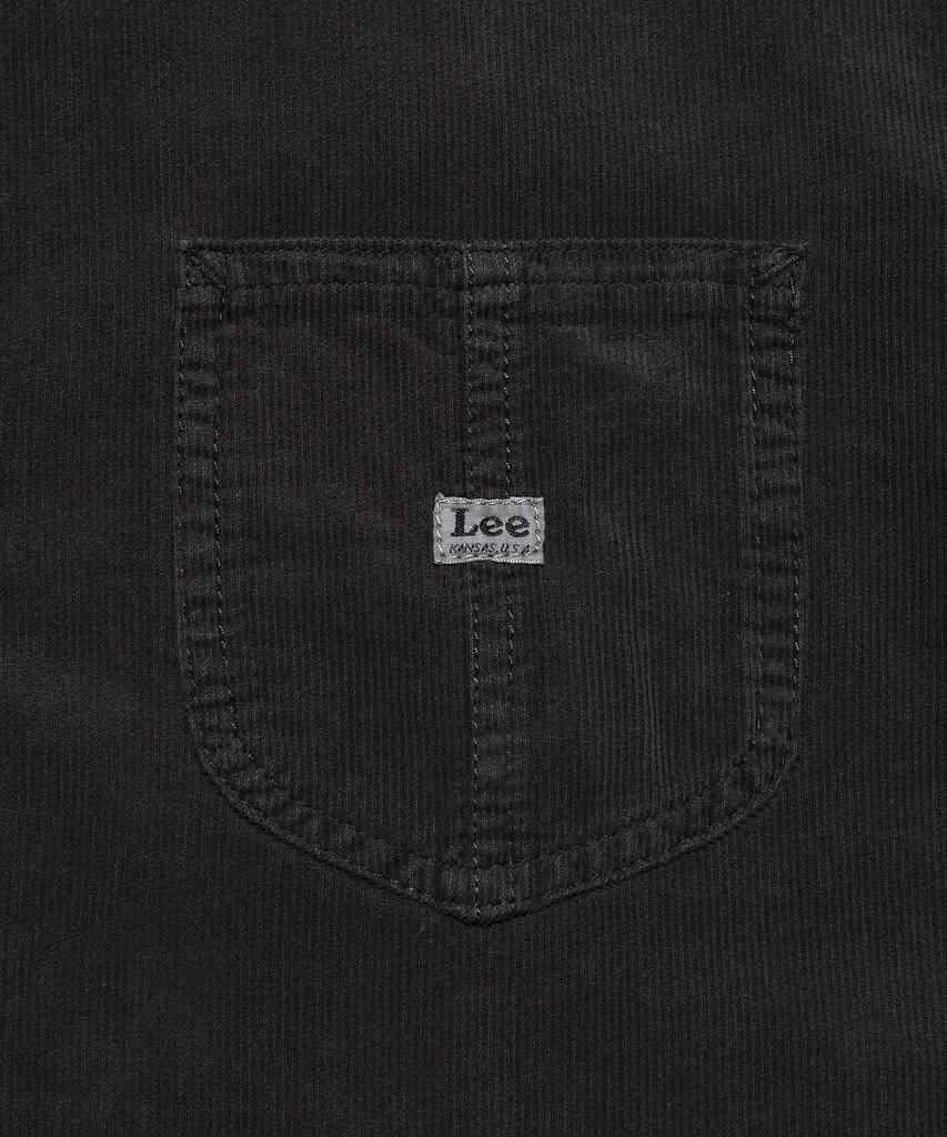 LEE Loco Рубашка из фактурного вельвета с карманами, окрашенная в технике Loco, цвет Угольный
