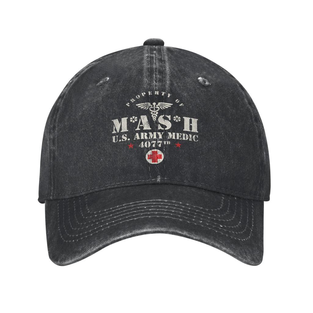 MASH 4077 Casual Baseball Cap Hiking Fishing Trucker Hat Summer Breathable Female Male y2k Cool Snapback Cap