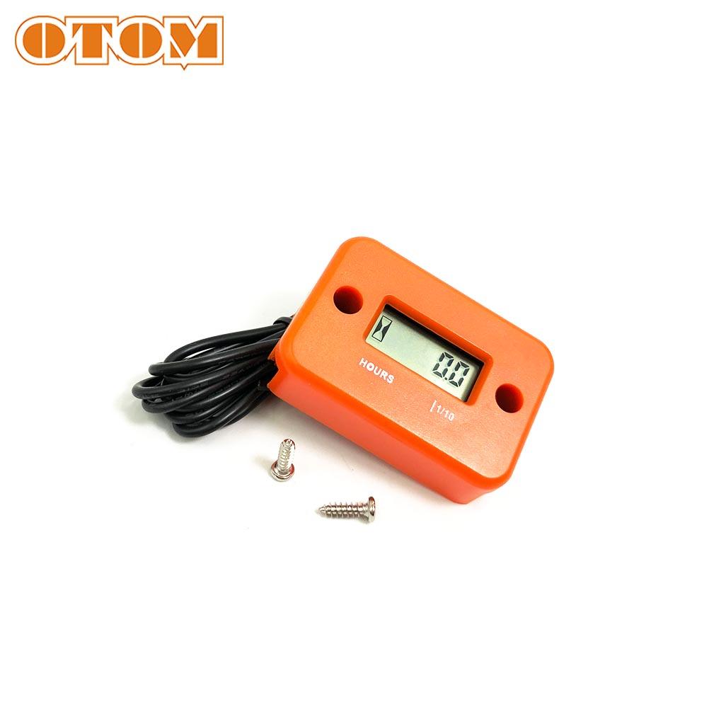 OTOM Motorcycle Engine Hourmeter Universal Inductive Digital Waterproof Gauge LCD Display For CRF YAYO KXL RMZ KTM EXC YZF Parts