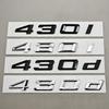 3D ABS Car Letters Logo 430i 430d Badge Sticker Emblem Decals For BMW 4 Series 430i 430d  G22 G26 G23 Tail Marking Accessories