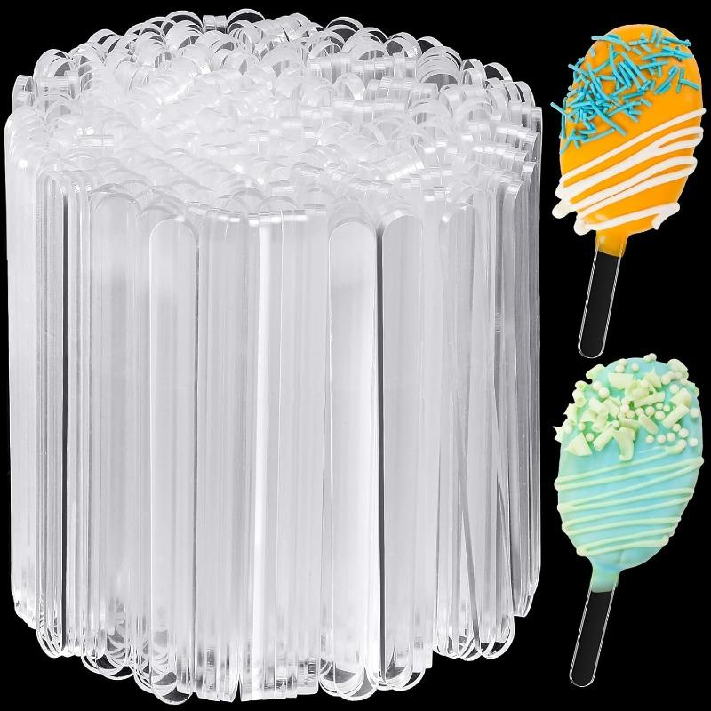 10/100 шт. Акриловые палочки для мороженого Creamsicle Cakesicle Торт Конфетные палочки для леденцов Многоразовые DIY Поделки из леденцов Кухонные гаджеты Инструменты