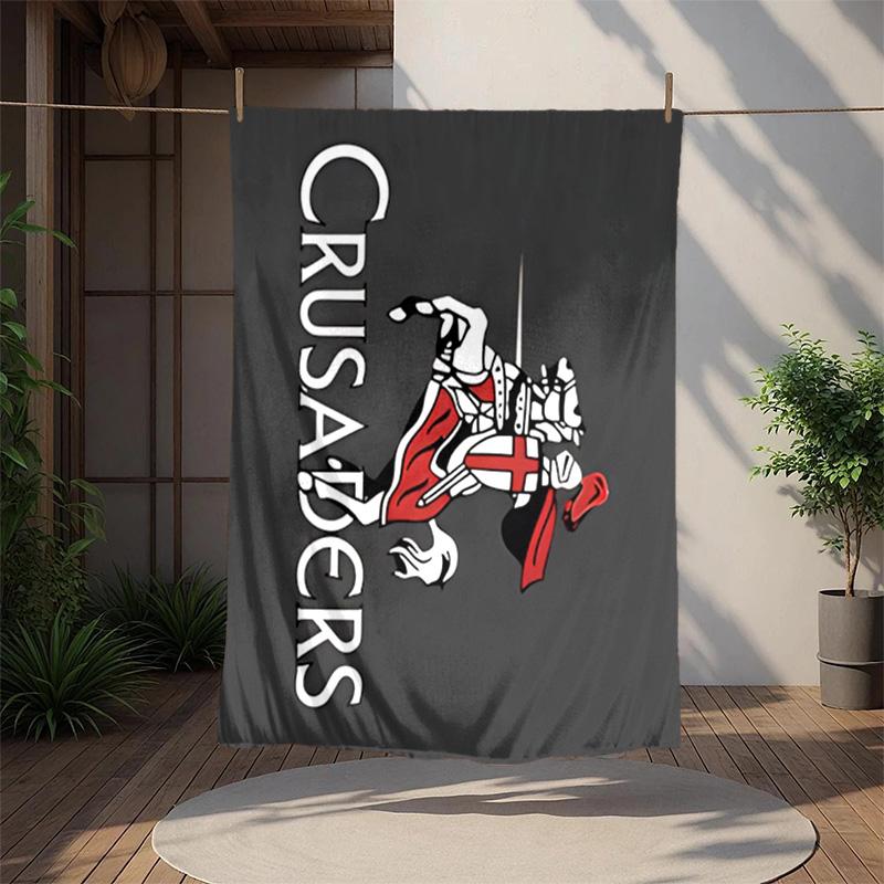 Crusader Flannel Blanket Soft Warm All-Season Throw, Design for Camping, Car Travel, Hiking Sofa, Bed, Office Perfect Gift for Parties