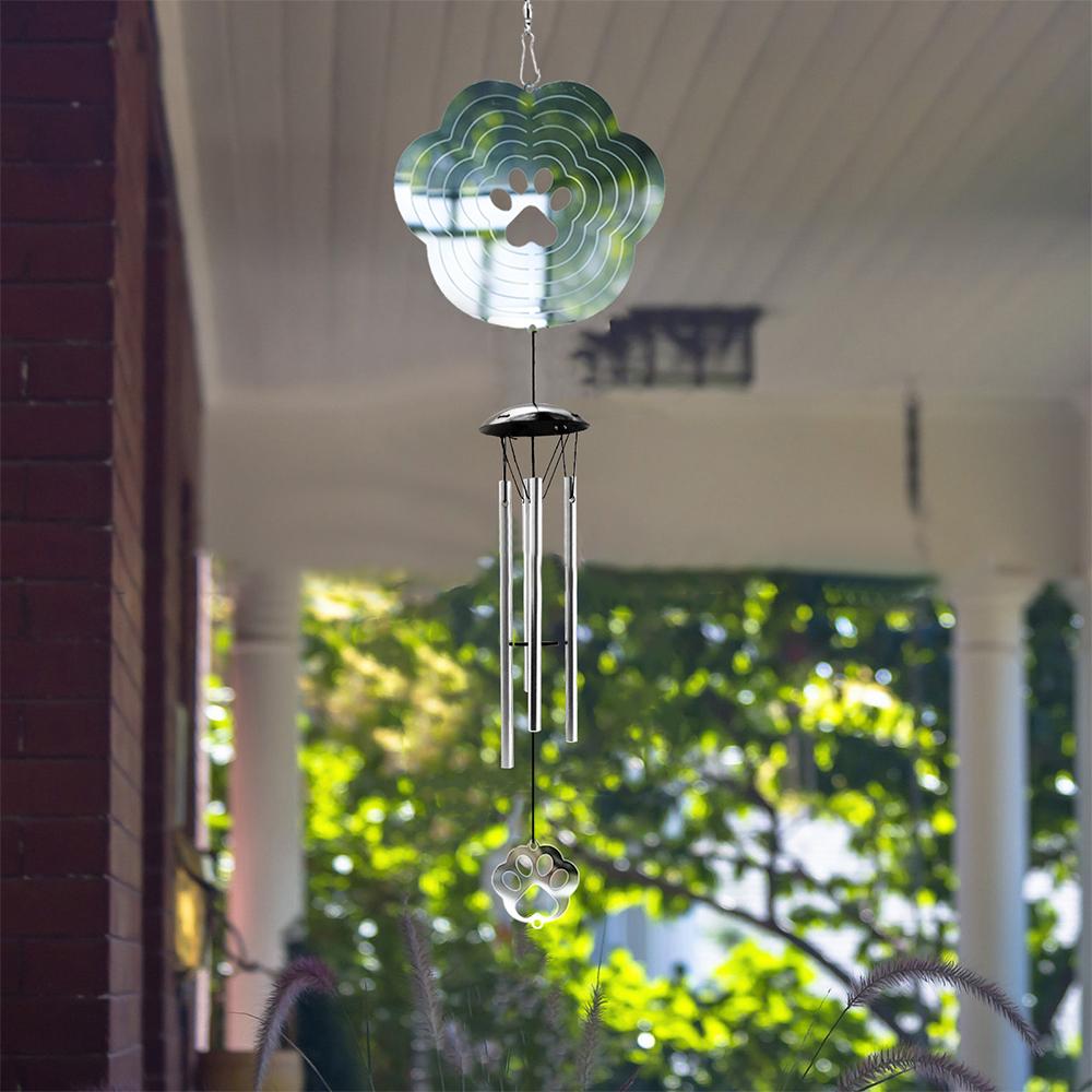 3D Rotating Wind Chimes Creative Metal Mirror Wind Spinner Pendant Garden Decoration Wind Spinner Home Decor Accessories