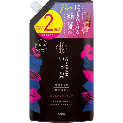 Ichihair Smooth Smooth Care Conde Refill, большой размер, 660 г, шампунь/кондиционер Ichikami (уход за волосами) После мытья шампунем нанесите необходимое количество