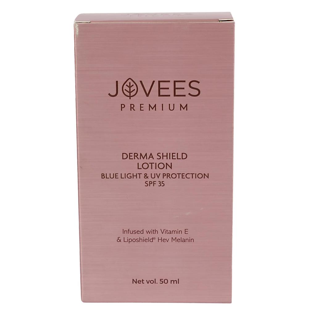 Jovees Премиальный лосьон Derma Shield SPF 35 | Широкий спектр защиты от синего света и УФ-излучения | Легкий увлажняющий дневной крем для лица 50 мл