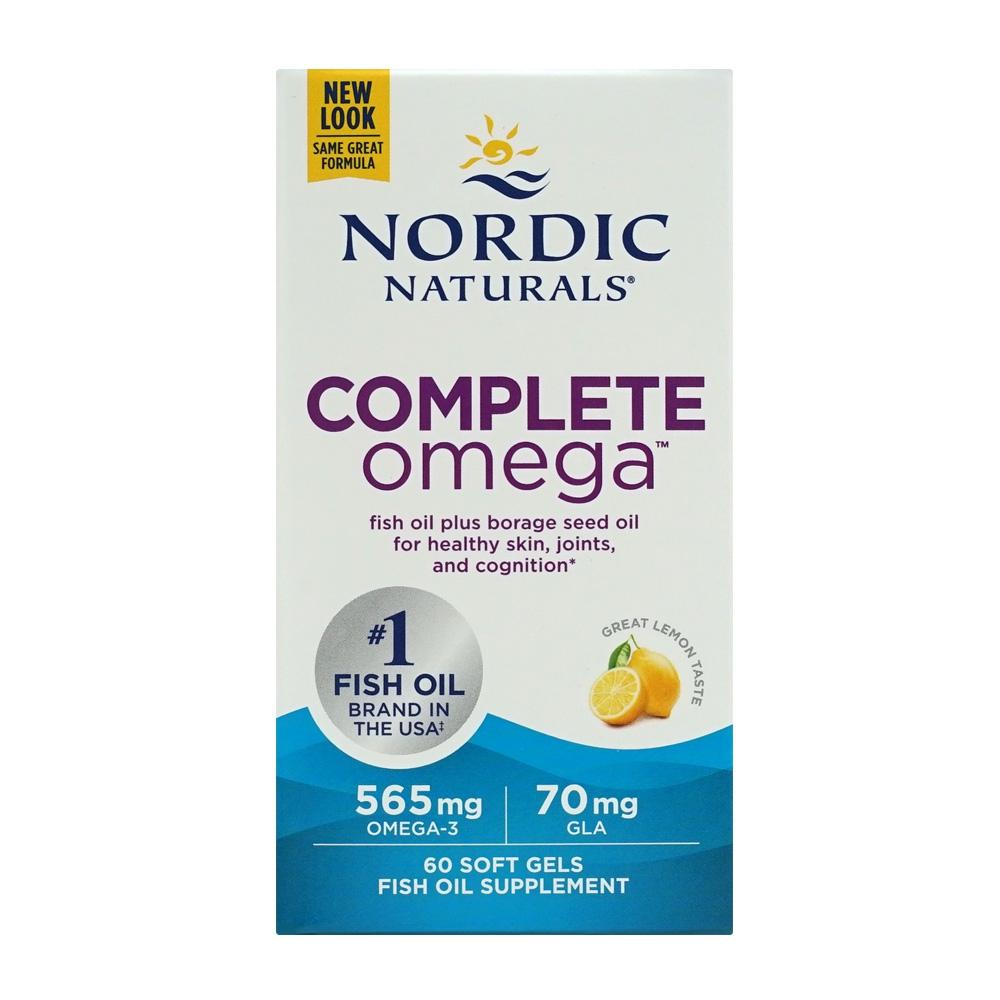 Complete Omega 565 Mg EPA 270/ DHA 180 +70 Mg GLA Lemon Taste, 60 Softgels