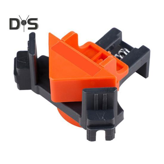 Convenient Woodworking Right Angle Clamp Red Plastic Clip-on No Assembly Durable Secure Grip Corner Clamp Carpentry Tool Set