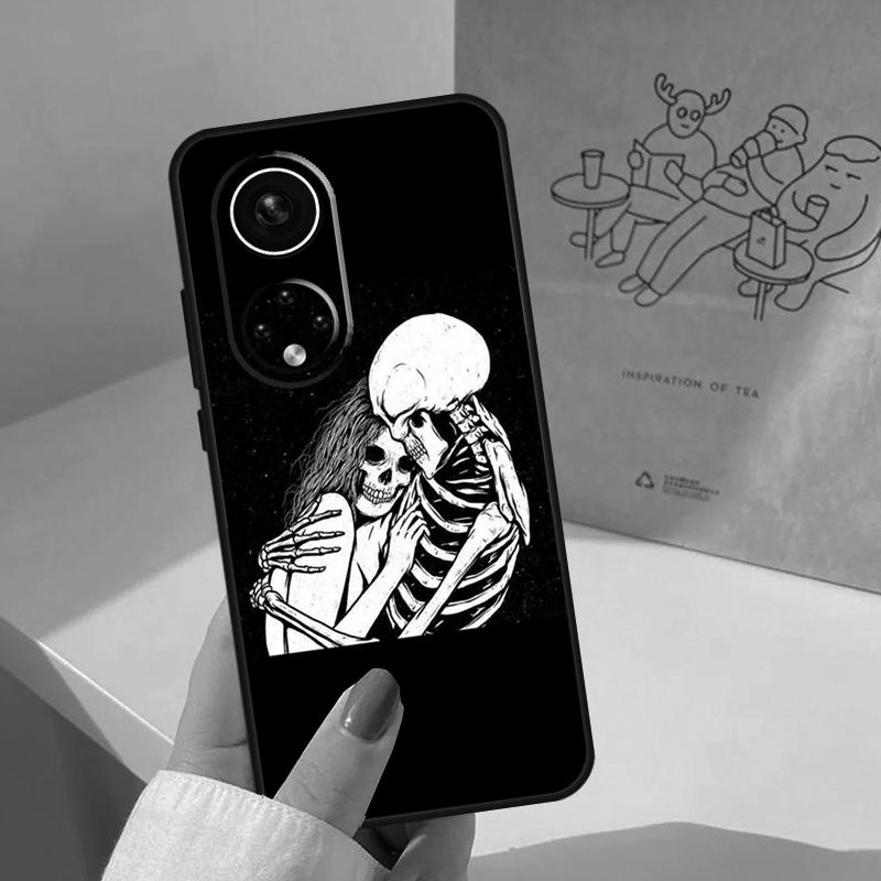 Чехол 'Поцелуй Черепа' для Honor Magic 7 Lite 5 6 8 Pro Чехол для Honor 400 200 90 70 50 X8a X8b X9a X9b X9c
