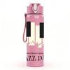 1PC Piano Keys Jazz Day Music Print 750ml Color Plastic Sports Water Bottle Leakproof Flip Straw Lid Suitable for Sports Office Home Use