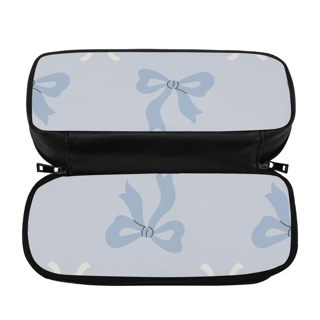 Pen Case 300D Polyester High Capacity Zipper Closure with Mesh Pocket Removable Divider and Pen Slots for Middle School Students