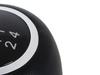 Opel Vectra C FL 05-08 gear shift knob 5 SPEED BLACK ECO LEATHER