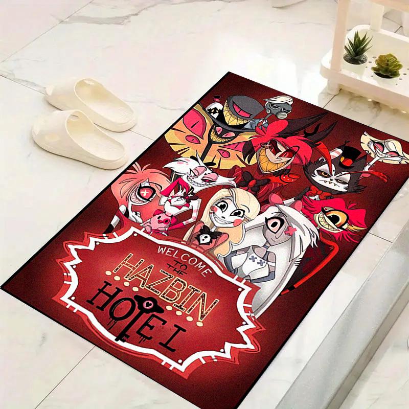 Hazbin Hotel Carpet Rug for Living Room Bedroom Home Sofa Decoration,Kids play Non-slip Floor Mat