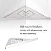 Stainless Steel Triangular Storage Shelf Shower Corner Shelf Rack Organizer for Home HotelPunching