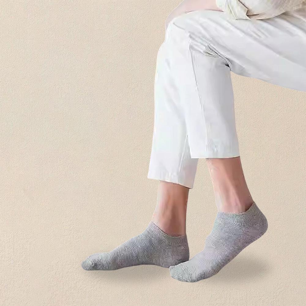 10 пар мужских носков-лодочек, деловые спортивные носки с впитыванием пота для взрослых, лето-осень, однотонные, не скатывающиеся, универсальные носки до щиколотки