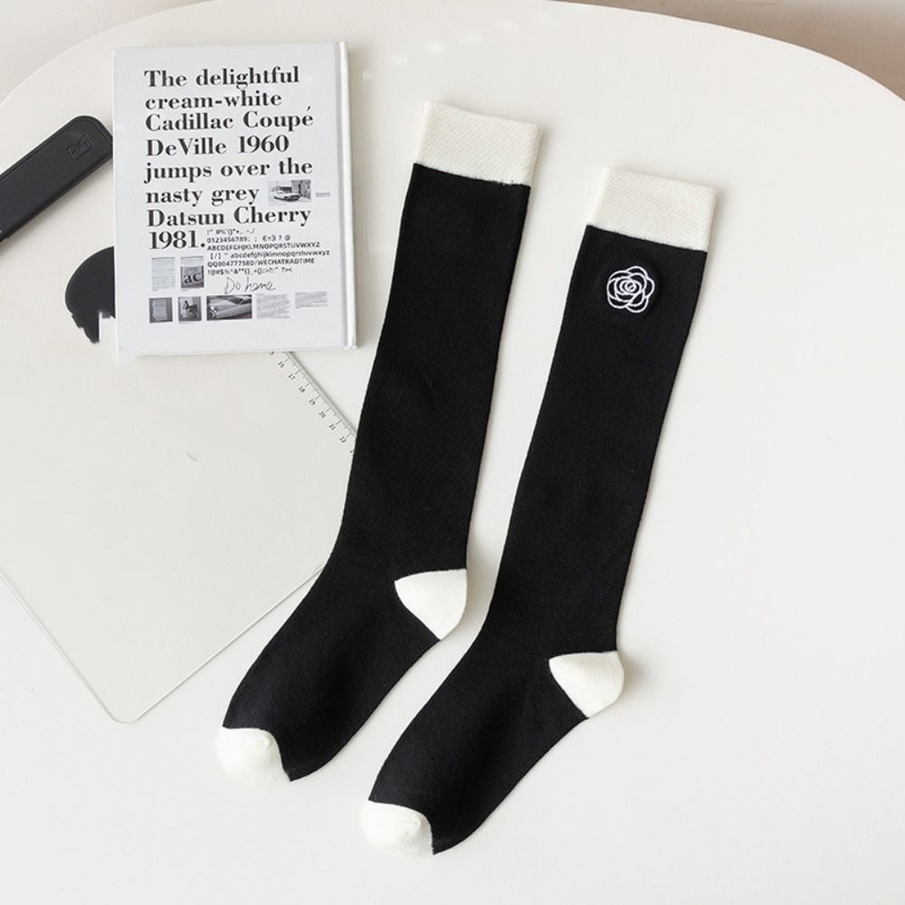 Elastic Knee High Socks Breathable Golf Sport Socks Women Girls Skirt Matching Calf Socks