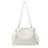 IELGY Korean Version of Fashionable Pleated Bag, Fashionable Foreign Sense Casual Bucket Bag, Textured Trendy Messenger Bag
