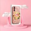 Золотое сердце Мадам розовый Стекло Чехол для телефона для Samsung Galaxy S26 S25 S24 S23 S22 S21 FE Ultra Plus Ударопрочный Женский