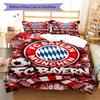 FCB logo  Pattern Bedding Quilt Set Quilt Cover Pillowcase Home Decoration Birthday Gift (1 * duvet cover + 2 * pillowcase, without core)