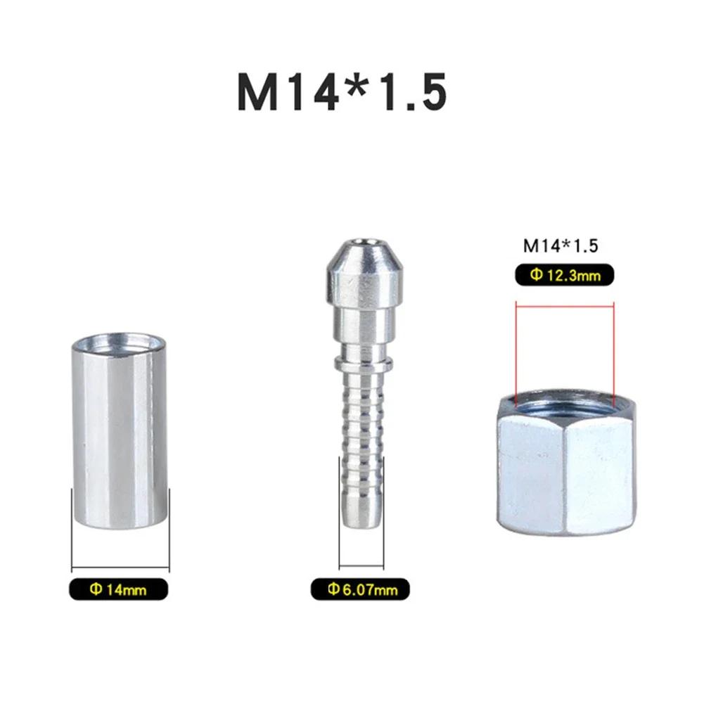 Фитинги-вставки для шланга мойки высокого давления, фитинги для шланга автомойки, поворотный соединитель D14 D15 мм, кольцевая гайка M22 M14, соединительный фитинг