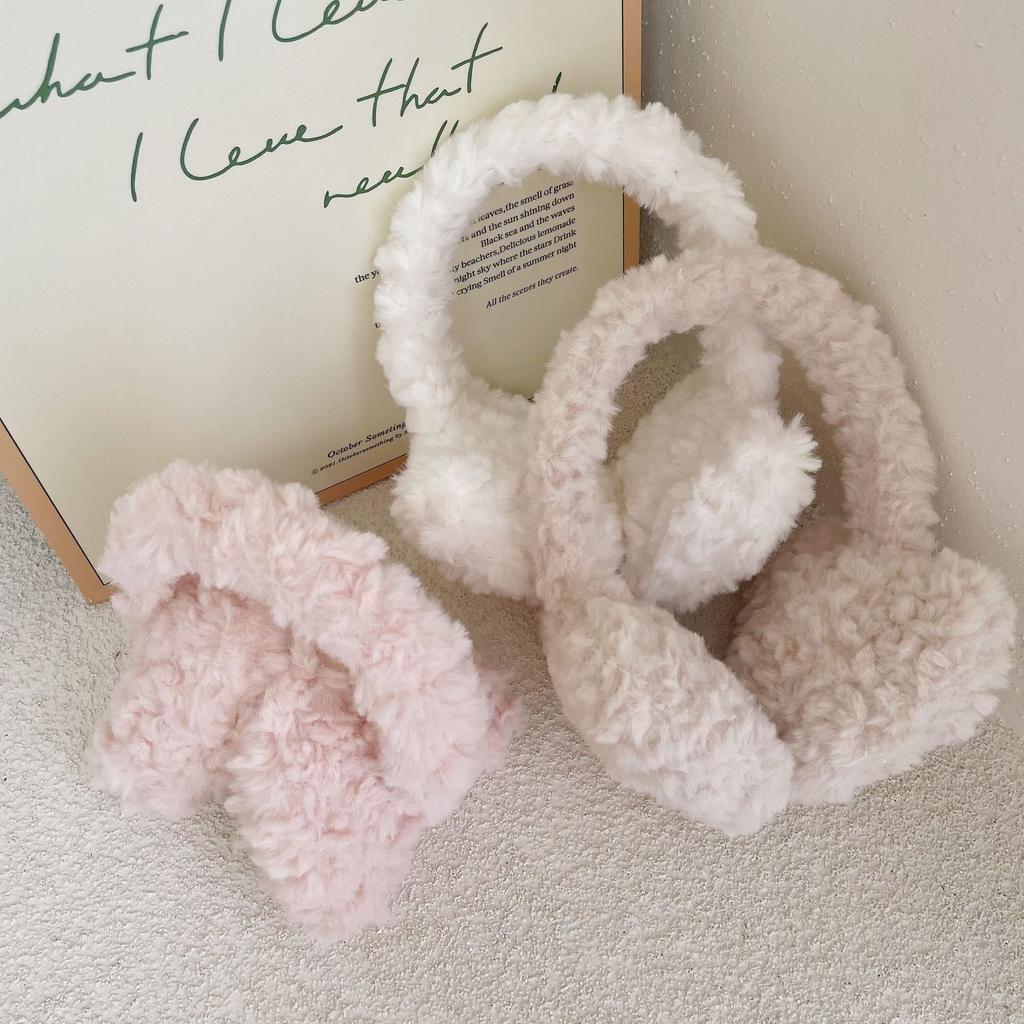 Милые мягкие плюшевые наушники-теплоизоляторы для зимних ушей, женские твердые наушники в форме сердца, защита от холода, наружные наушники-вкладыши