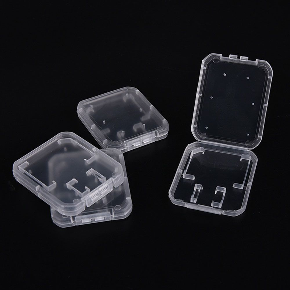 10PCS Portable Holder Plastic Memory Card Case Storage Box SD/TF SDHC Card Transparent