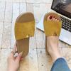 Flat-bottomed Cool Slippers Women's Summer Wear 2025 New Models with Skirts Seaside Beach Vacation One-word Pregnant Women Sandals