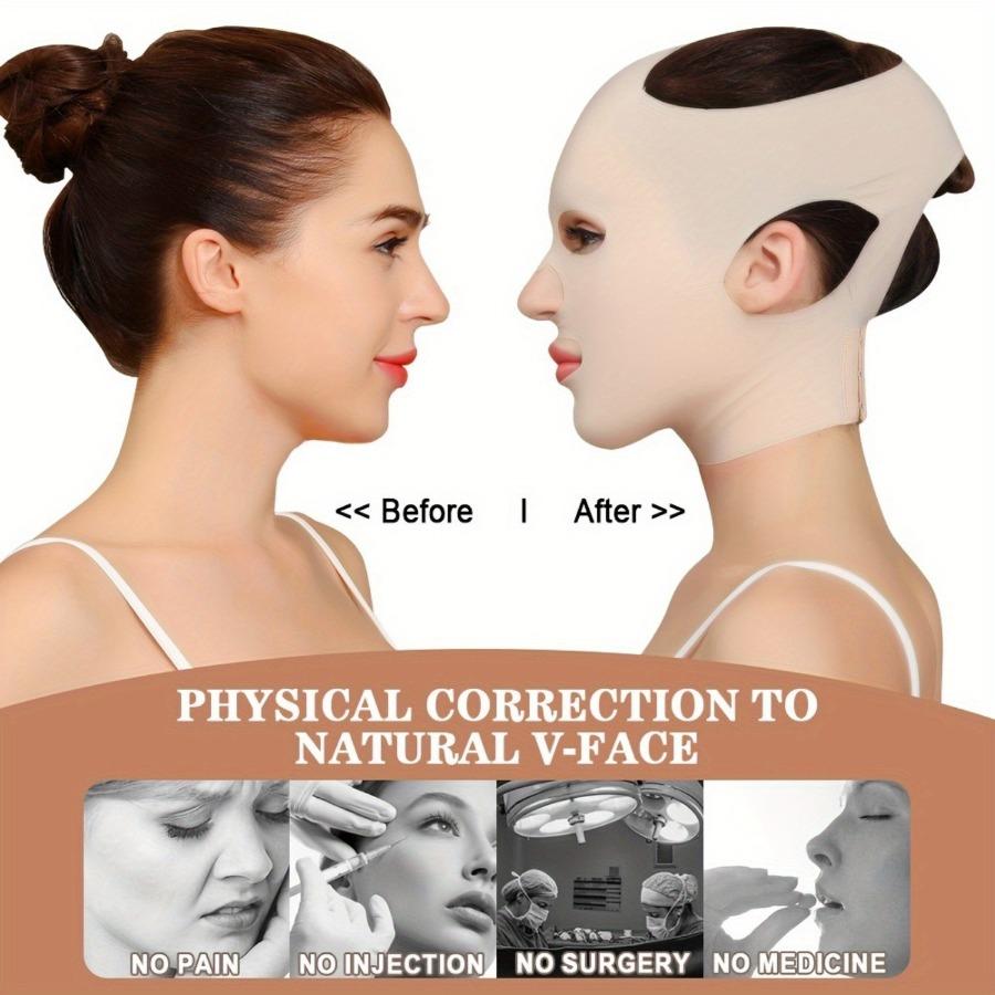 Спящий пояс для подтяжки лица, подтягивающий ремень для щек и подбородка, повязка для маски для лица, тонкий массажный формирователь для лица, многоразовый и дышащий