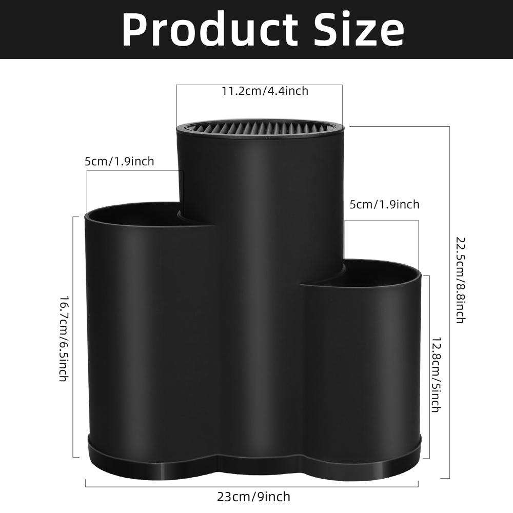 Подставка для ножей, многофункциональная подставка для кухонных принадлежностей, подставка для ножей, полипропиленовая подставка для столовых приборов, контейнер для хранения ложек и вилок, кухонный органайзер, стойка
