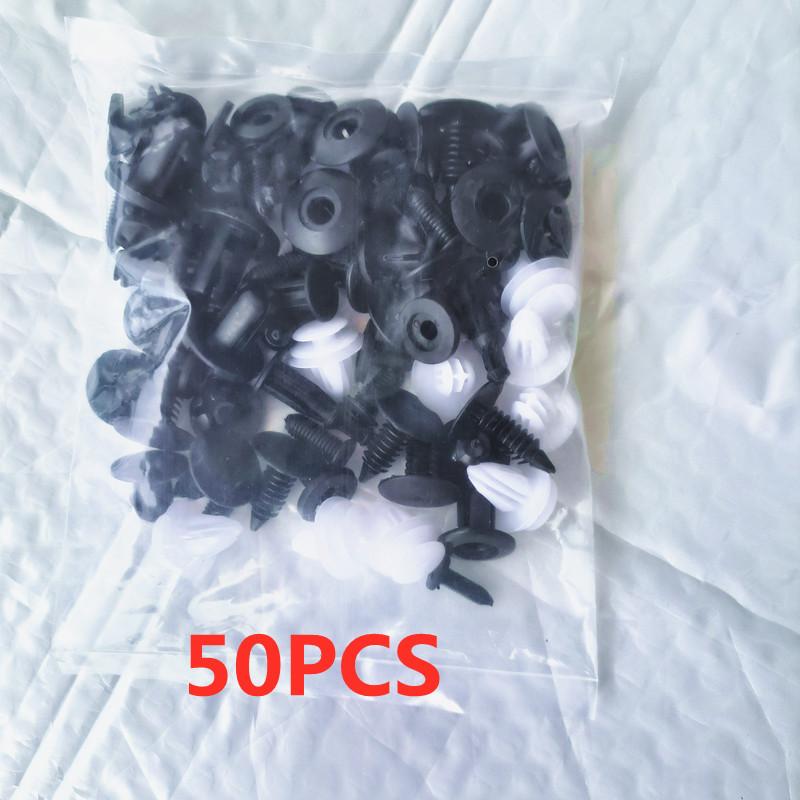 100pcs Auto Fastener Clip Car Fender Push Retainer Pin Rivet Bumper for Door Trim Panel Retainer, Bag Package Car Clips