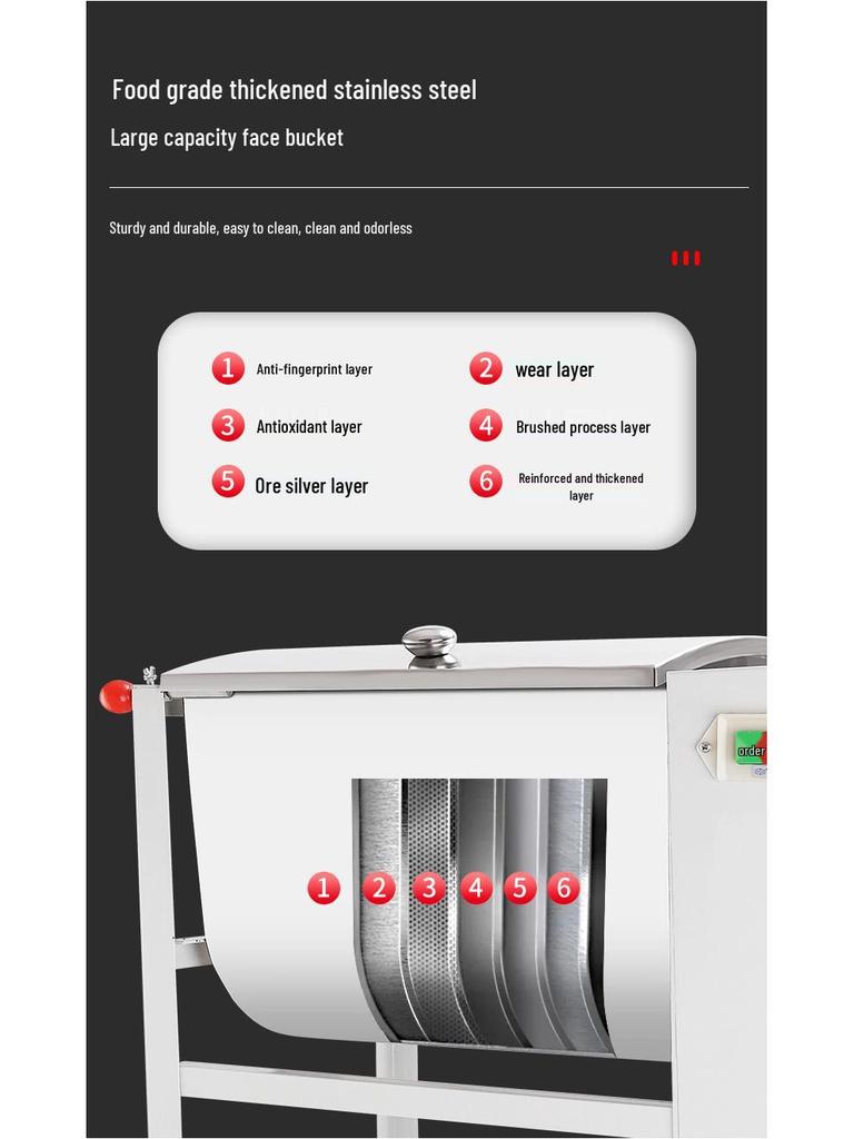 25 Kg Commercial Dough & Flour Mixer